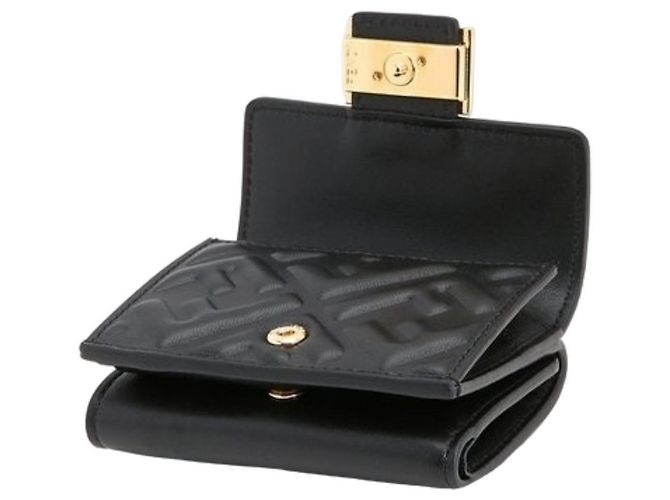 Fendi Micro Cartera Baguette AAJD Negro - vista 4