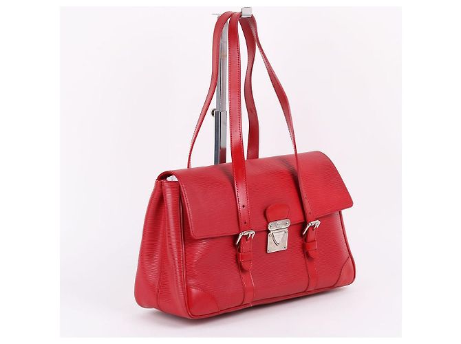 Louis Vuitton Tote e borsa a tracolla Épi Large Red Rosso - vista 4