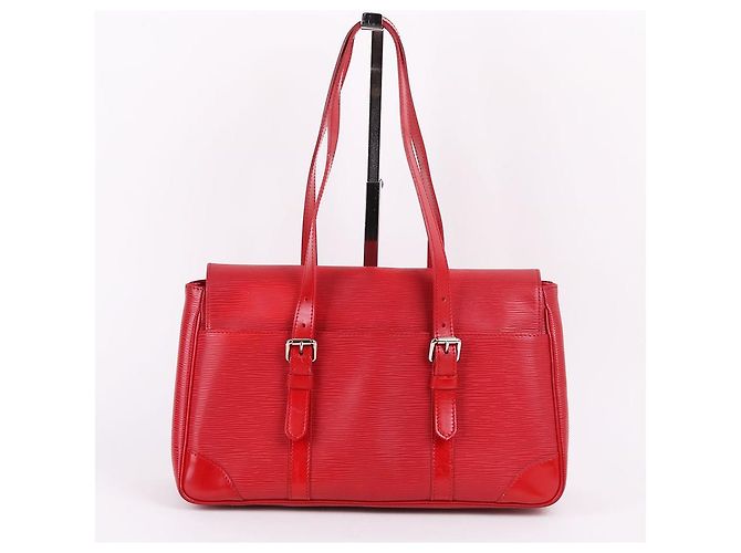 Louis Vuitton Tote e borsa a tracolla Épi Large Red Rosso - vista 5