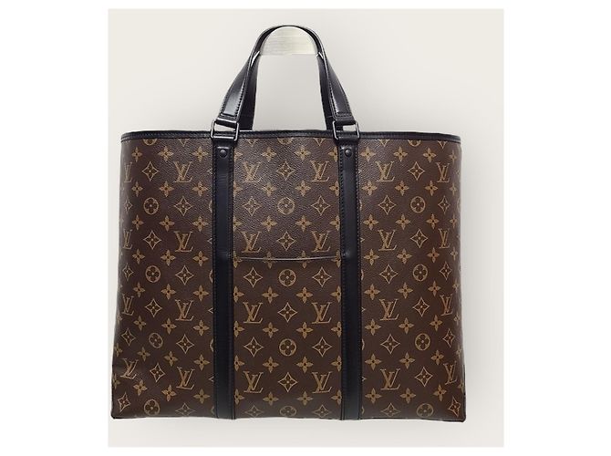 Louis Vuitton Tote Crossbody Monogram Macassar Marrone - vista 2
