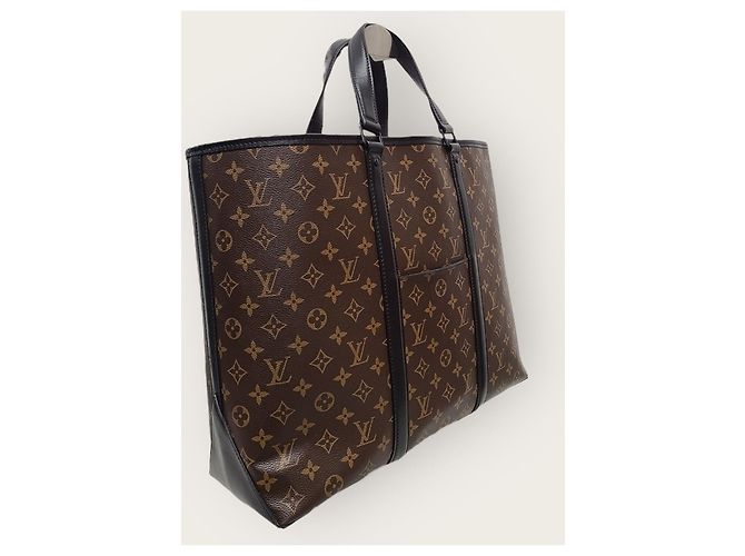 Louis Vuitton Tote Crossbody Monogram Macassar Marrone - vista 4