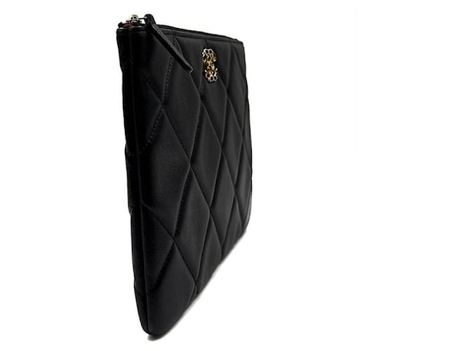Chanel Clutch in agnello Medium Nero - vista 3