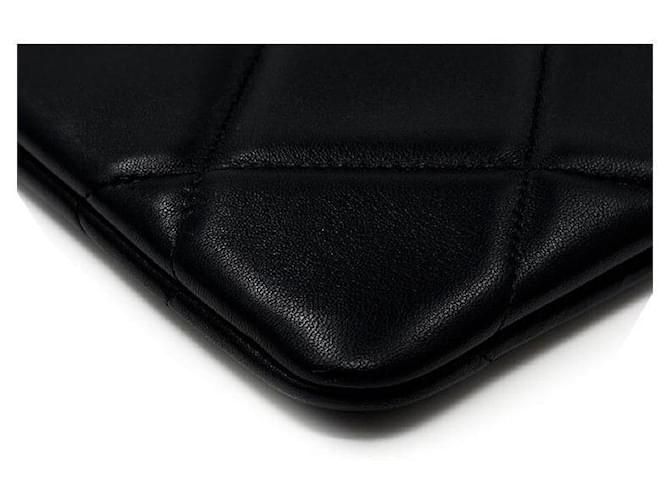 Chanel Clutch in agnello Medium Nero - vista 6