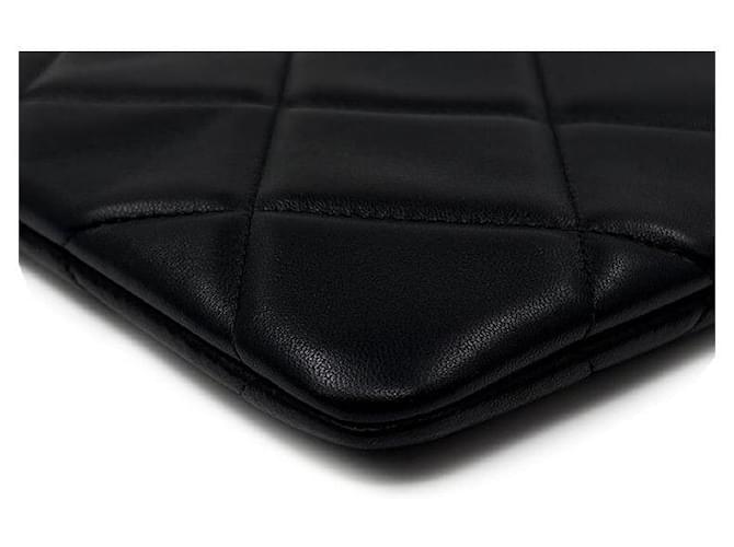 Chanel Clutch in agnello Medium Nero - vista 7