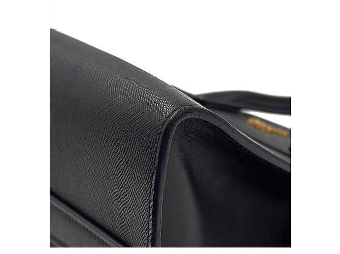 Prada Tote e borsa a tracolla Saffiano City Paradigma Nero - vista 7