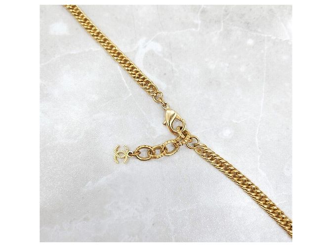 Chanel Collana a catena in metallo dorato Argento - vista 6