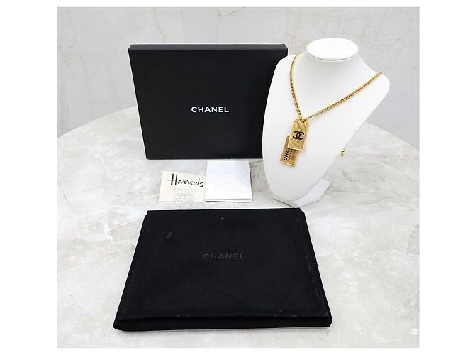 Chanel Collana a catena in metallo dorato Argento - vista 7