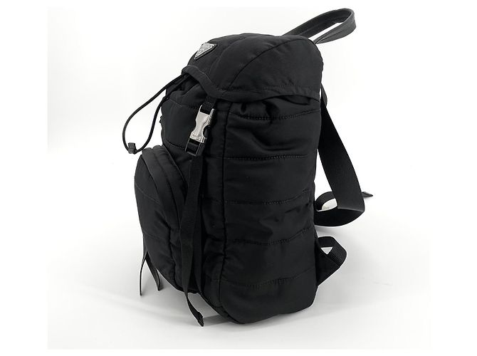 Prada Re-Nylon Pocono Rucksack Schwarz - Ansicht 4