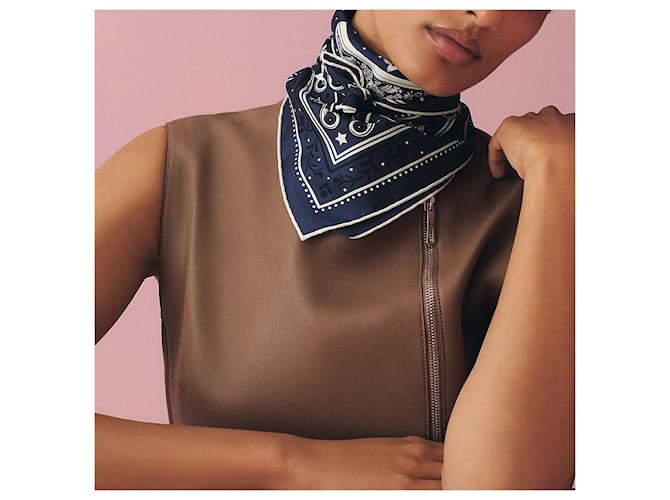 Hermès Foulard Bandana Nero - vista 5