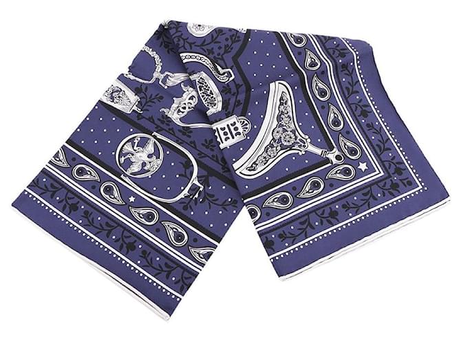 Hermès Foulard Bandana Nero - vista 8