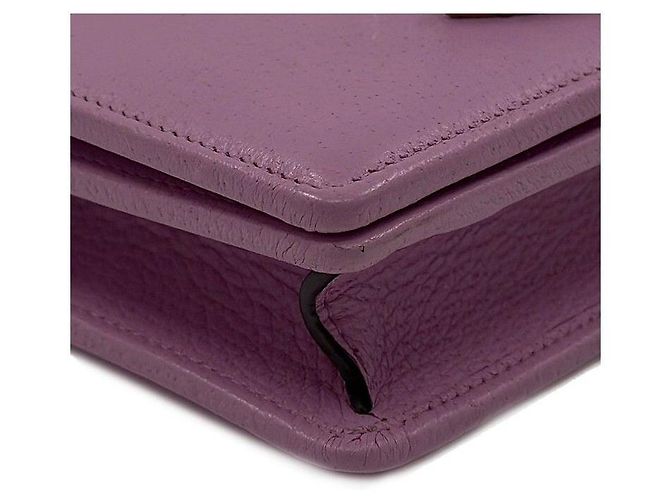 Gucci Borsa a tracolla Marmont Crystal Leather Chain Rosa - vista 7