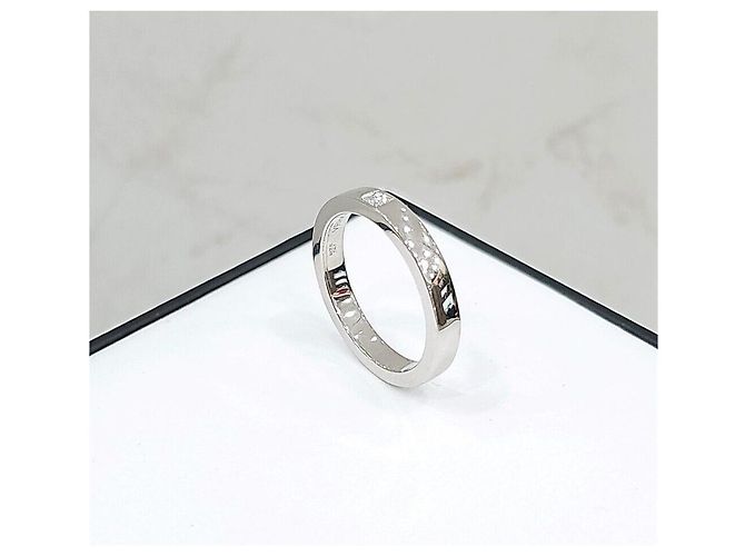 Bulgari Diamond Platinum Merrime Verlobungsring Silber - Ansicht 4
