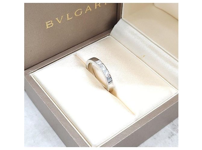 Bulgari Diamond Platinum Merrime Verlobungsring Silber - Ansicht 5