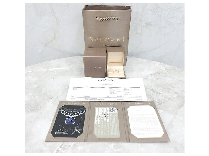 Bulgari Diamond Platinum Merrime Verlobungsring Silber - Ansicht 6