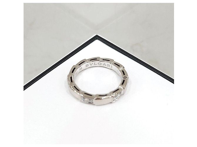 Bulgari Diamant Serpenti Viper Ring Weißgold Größe Silber - Ansicht 3