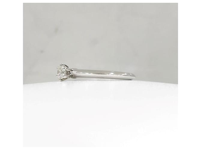 Tiffany & Co Diamant-Platin-Ehering Silber - Ansicht 2