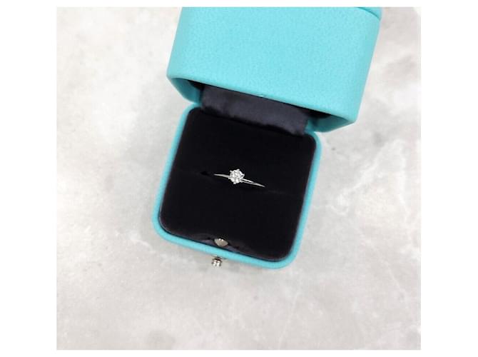 Tiffany & Co Diamant-Platin-Ehering Silber - Ansicht 6