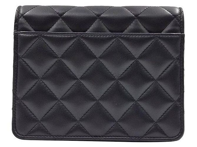 Chanel Borsa a tracolla WOC in agnello sfumato con catena Nero - vista 4
