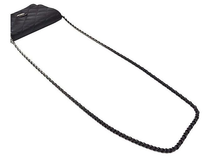 Chanel Borsa a tracolla WOC in agnello sfumato con catena Nero - vista 5