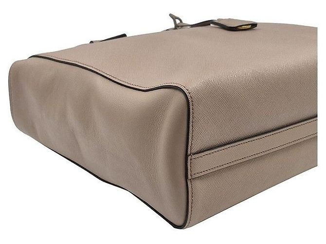 Prada Borsa Tote Saffiano con tracolla Marrone - vista 8