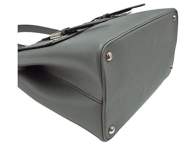 Prada Borsa Tote e Borsa a Spalla in Pelle Saffiano - vista 7