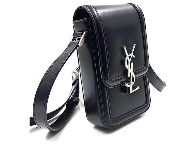 Saint Laurent Borsa a tracolla mini con logo Nero - vista 3