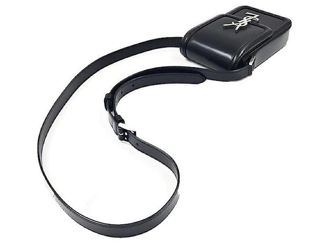 Saint Laurent Borsa a tracolla mini con logo Nero - vista 4