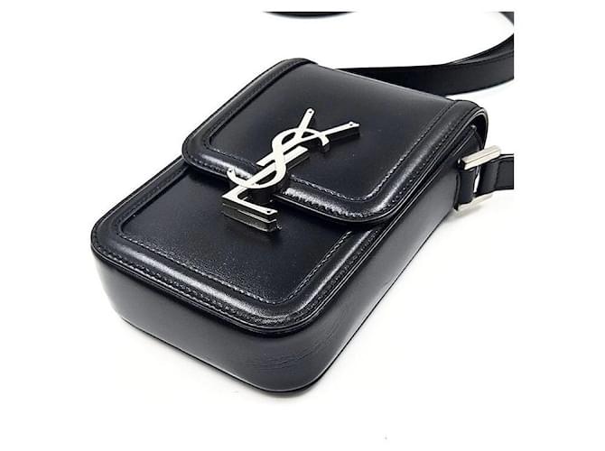 Saint Laurent Borsa a tracolla mini con logo Nero - vista 5