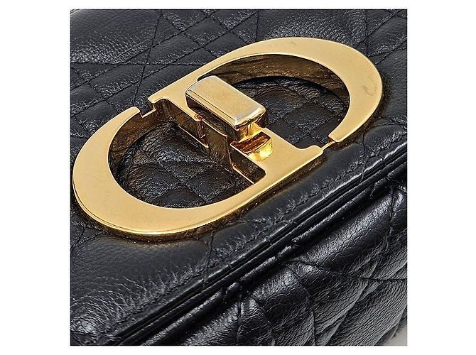Borsa piccola Christian Dior Cannage Caro Nero - vista 6