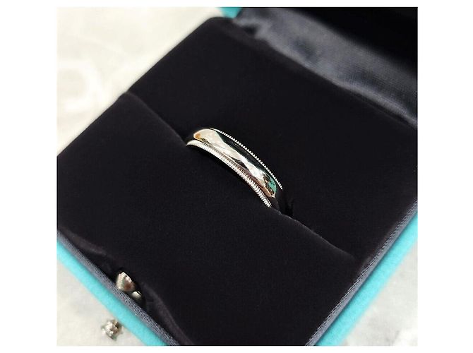 Tiffany & Co Together Milgrain Ring Platin Größe Silber - Ansicht 5