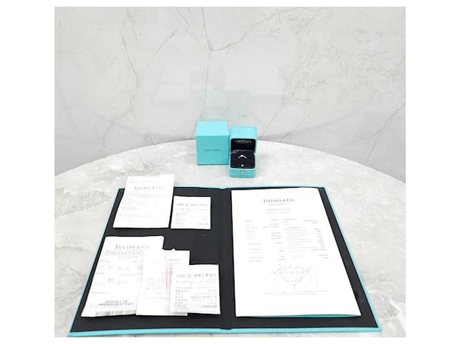 Tiffany & Co Diamant Platin Ehering Größe Silber - Ansicht 6