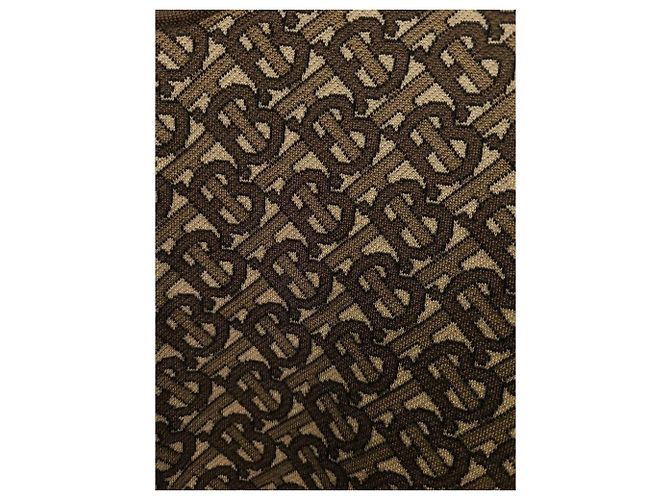 Burberry Suéter de punto de algodón jacquard marrón TB Castaño - vista 3