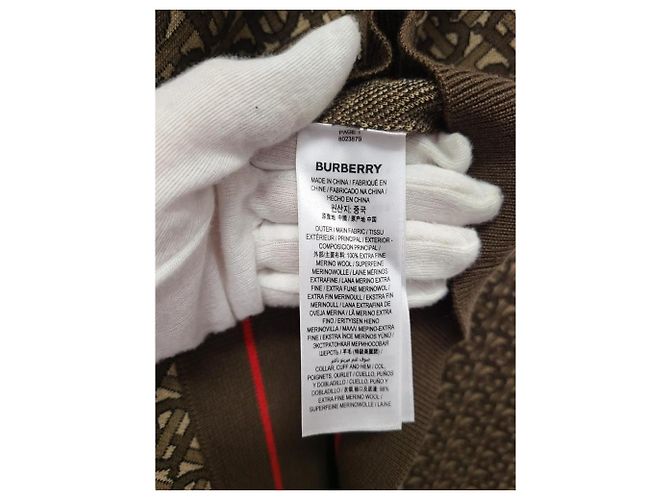 Burberry Suéter de punto de algodón jacquard marrón TB Castaño - vista 5
