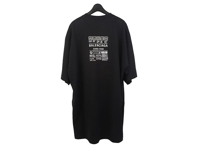 Balenciaga Care Label Medium Fit T-Shirt Size Black - view 2