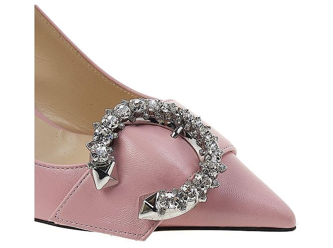 Jimmy Choo Décolleté con cristallo a forma di rosa Rosso - vista 9