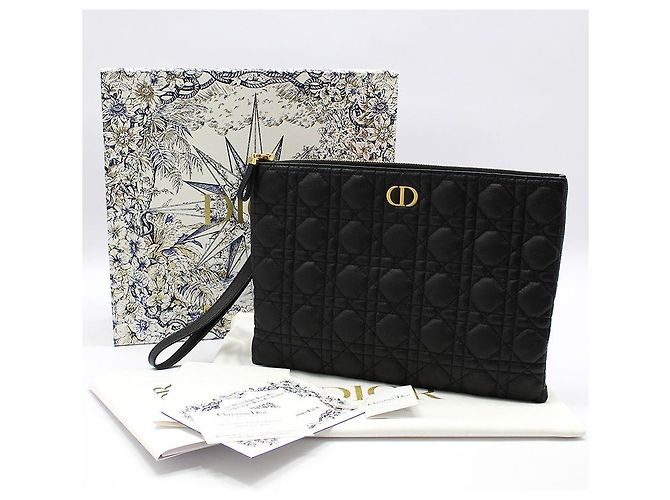 Dior Clutch Large Daily Cannage Caro Nero - vista 2