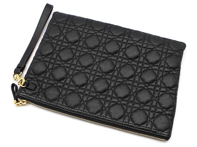 Dior Clutch Large Daily Cannage Caro Nero - vista 4