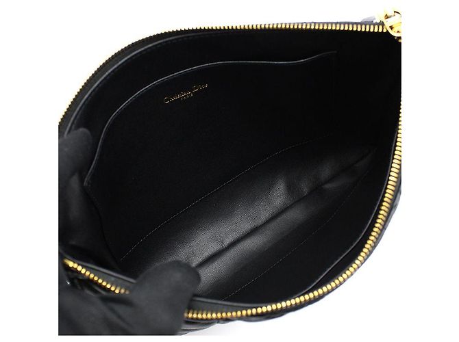 Dior Clutch Large Daily Cannage Caro Nero - vista 9