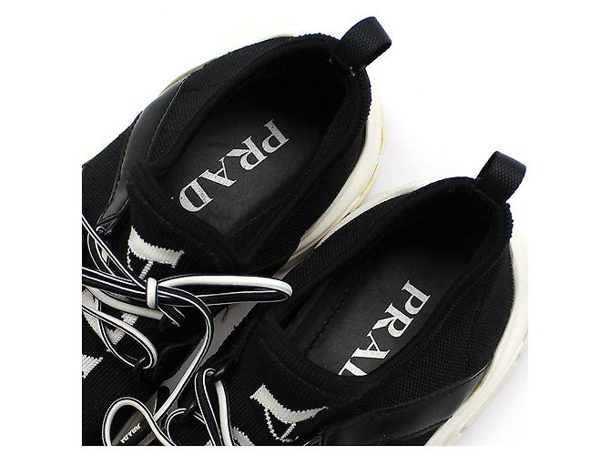 Prada Logo Stricksocken für Sneaker Weiß - Ansicht 10