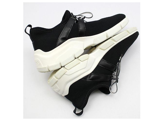 Prada Logo Stricksocken für Sneaker Weiß - Ansicht 7