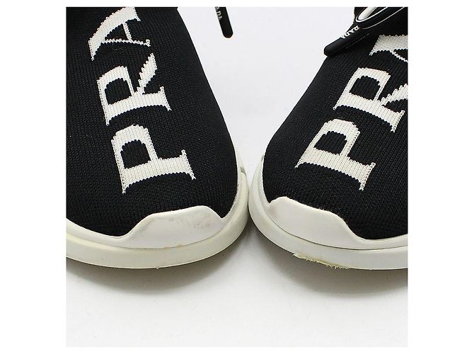 Prada Logo Stricksocken für Sneaker Weiß - Ansicht 9