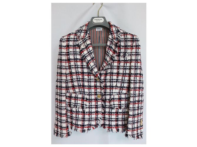 Thom Browne Classic Tweed Jacke Mehrfarben - Ansicht 2