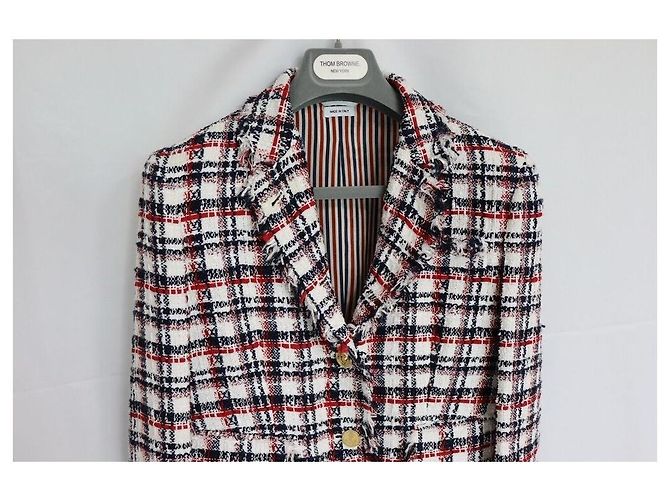 Thom Browne Classic Tweed Jacke Mehrfarben - Ansicht 3