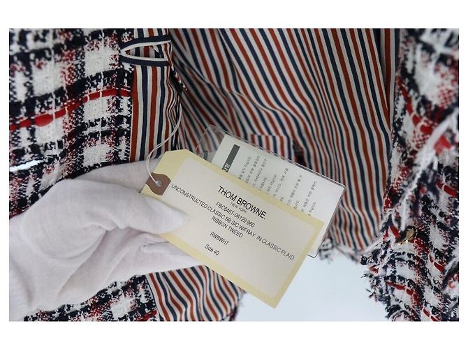 Thom Browne Classic Tweed Jacke Mehrfarben - Ansicht 6