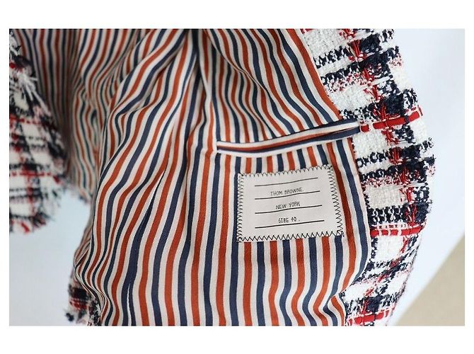 Thom Browne Classic Tweed Jacke Mehrfarben - Ansicht 7