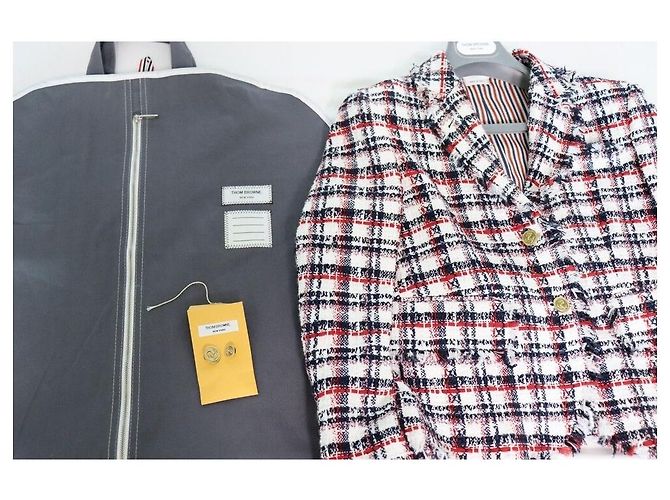 Thom Browne Classic Tweed Jacke Mehrfarben - Ansicht 8