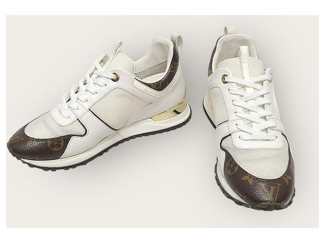 Louis Vuitton Sneakers White LV Monogram Runaway Bianco - vista 3
