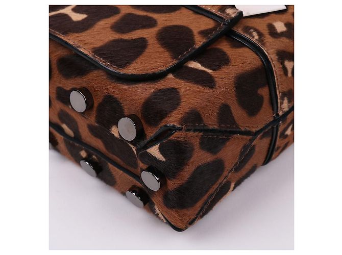 Jimmy Choo Piccola borsa a tracolla Rocket in pelle scamosciata con catena Marrone - vista 10