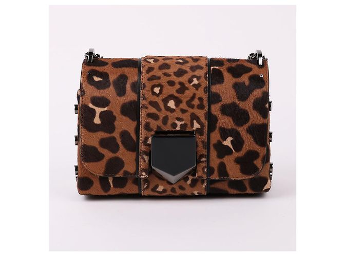 Jimmy Choo Piccola borsa a tracolla Rocket in pelle scamosciata con catena Marrone - vista 2