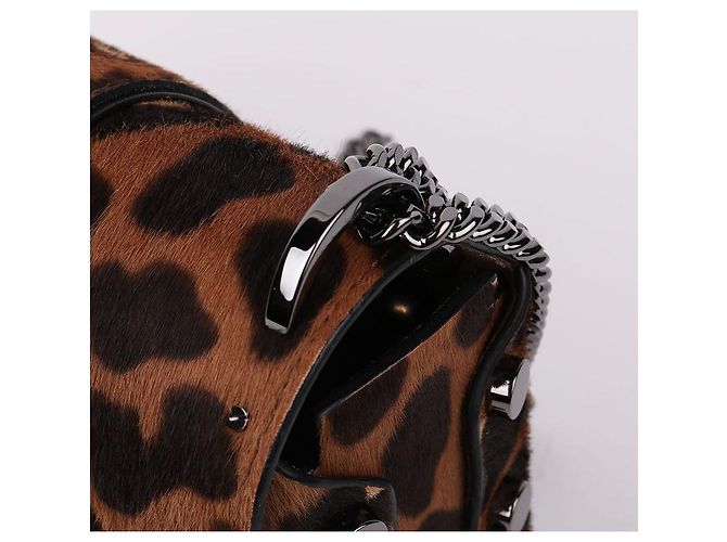 Jimmy Choo Piccola borsa a tracolla Rocket in pelle scamosciata con catena Marrone - vista 7